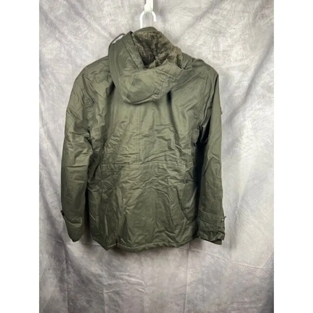 Men's Winter Casual Thicken Multi-Pocket Outwear Jacket Coat Removable Hood M